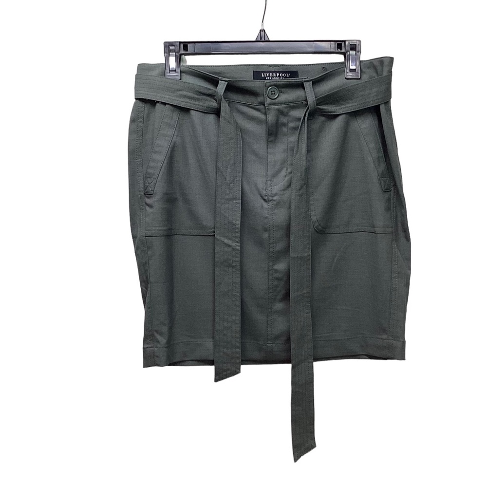Liverpool mini skirt. Fennel green. Size 29/8